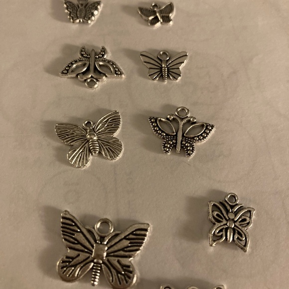 Lot of 9!charms/pendants butterfly theme for jewelry - Picture 4 of 4